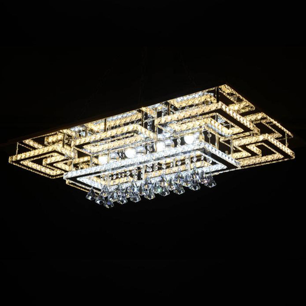  Imperial chandelier in elegant Australian living room interior with luxurious classic design
