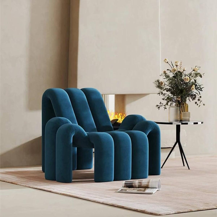 Front view of Italian designer armchair in Australia showcasing elegant style and comfort