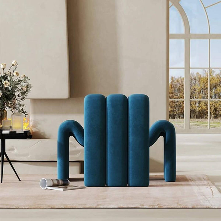 Back view of Italian designer armchair in Australia showcasing elegant design and craftsmanship