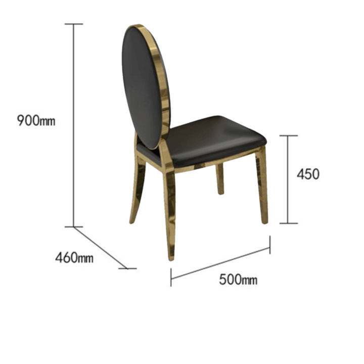 Jasper Dining Chair in Australia – Dimensions Highlighting Elegant and Comfortable Seating