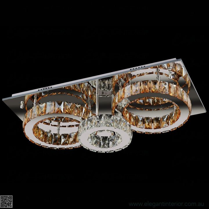  Side view of Jennifer flush mount ceiling light featuring elegant interior design and soft illumination