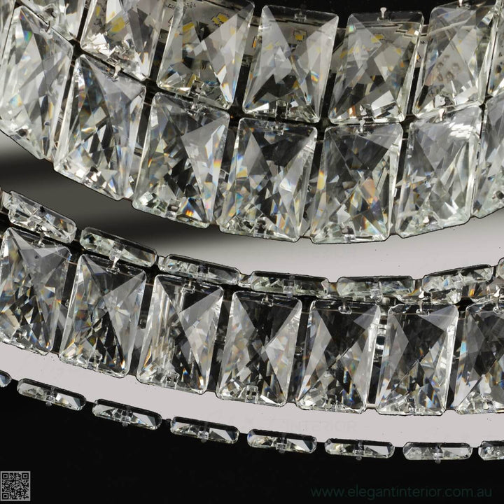  Jennifer flush mount light with crystal design, elegant interior lighting for modern ceilings