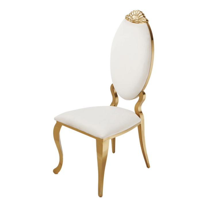 Liana Stainless Steel Wedding Chair in Australia – Side View of Elegant and Durable Seating