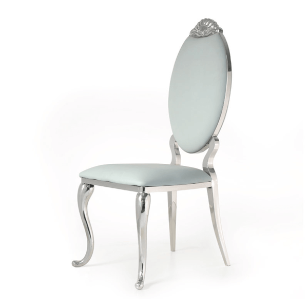 Liana Stainless Steel Wedding Chair in Australia – Side View of Elegant and Durable Seating