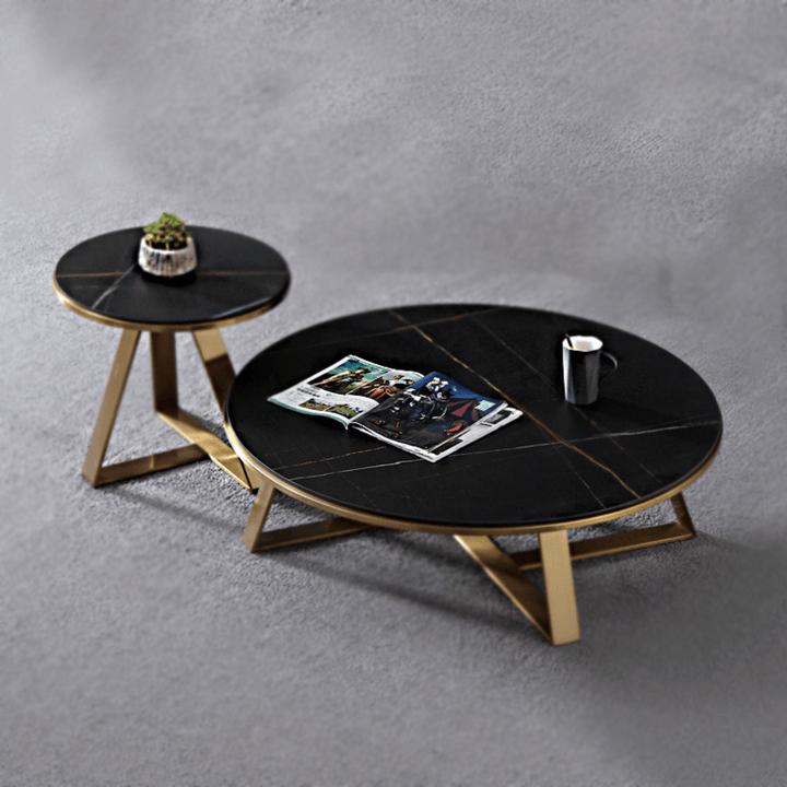 Marble Top Coffee and Side Table in Australia – Top View of Elegant and Modern Furniture