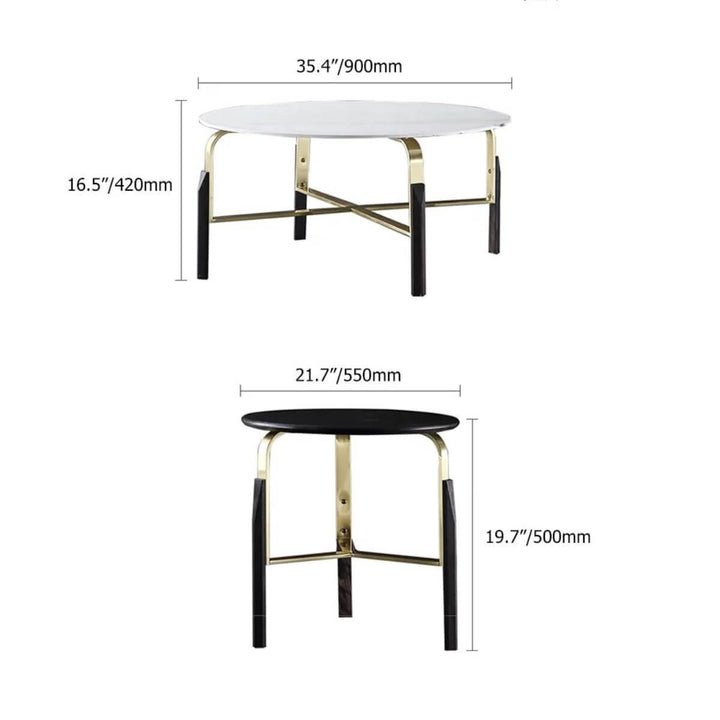 Dimensions of marble top coffee table in Australia – size specifications for polished stone table with modern design