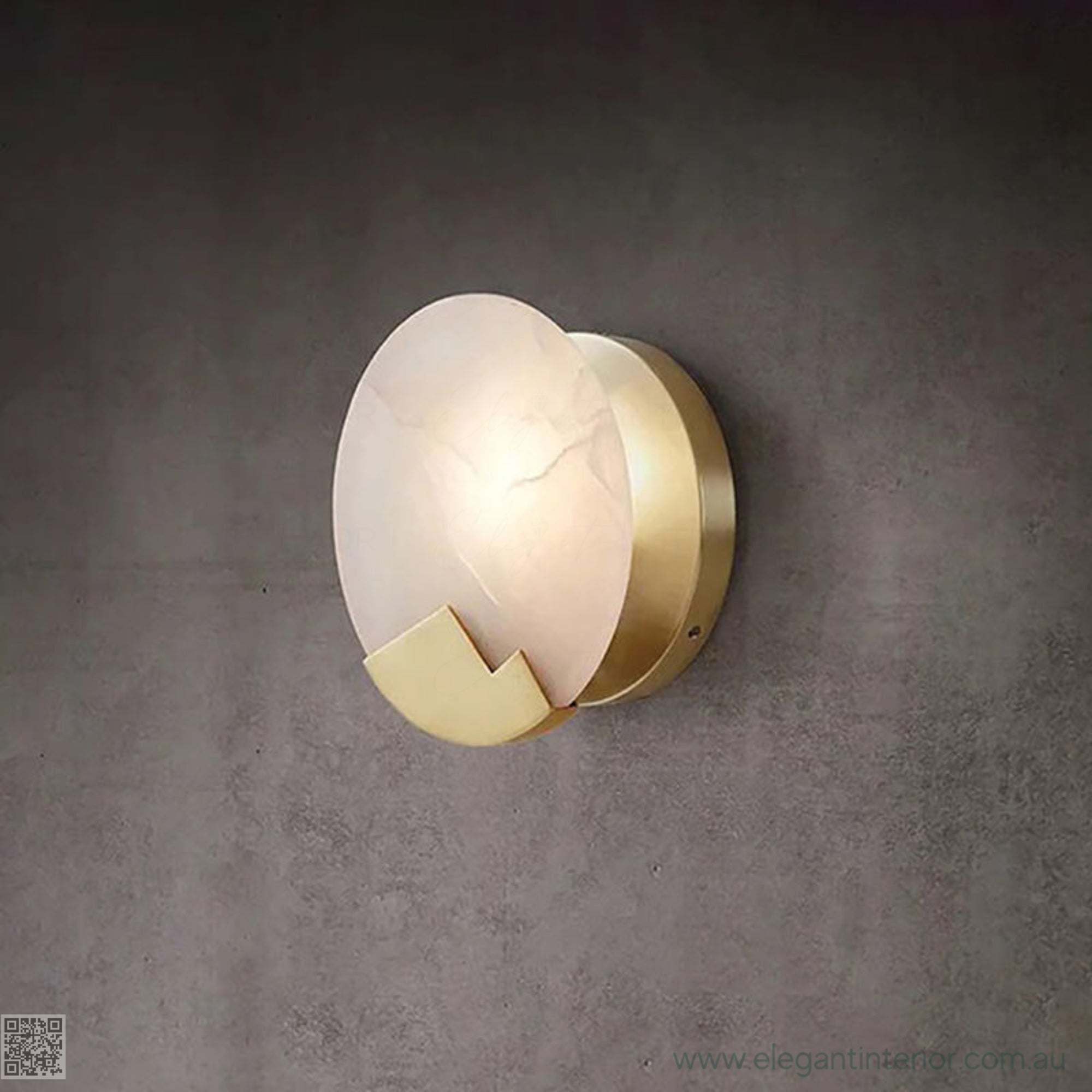 Marmar wall light marble chandelier in elegant Australian interior, modern luxury lighting