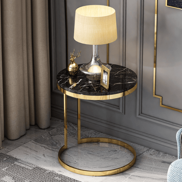 Top view of Mia side table in Australia, smooth surface with modern minimalist design
