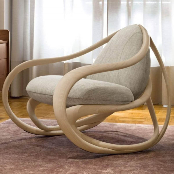 Side view of Move rocking chair in Australia showcasing contemporary design and comfort