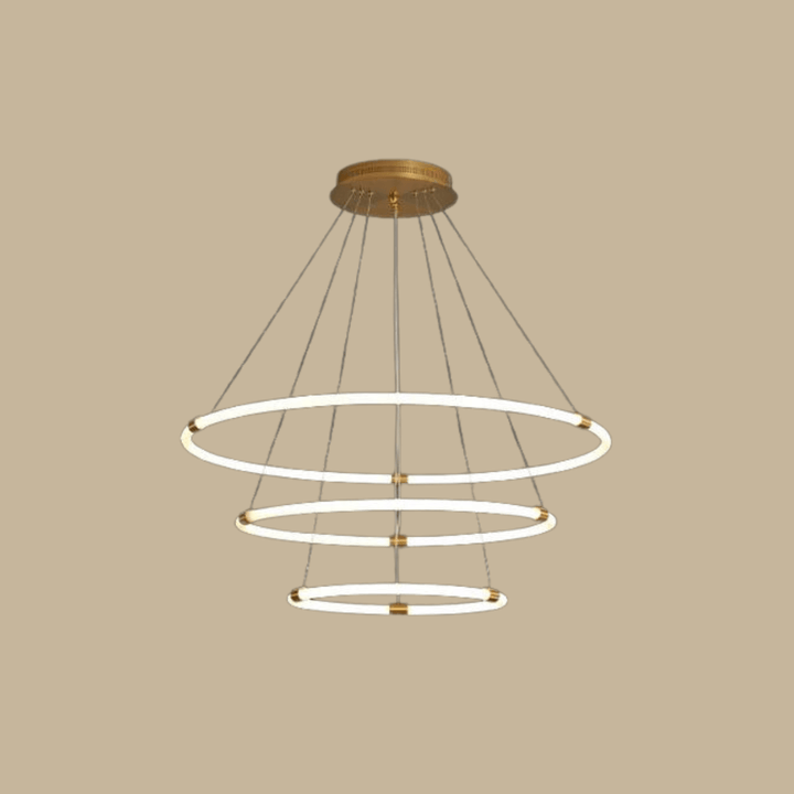 Multi-ring LED chandelier light in Australia – modern, elegant ceiling fixture with bright illumination