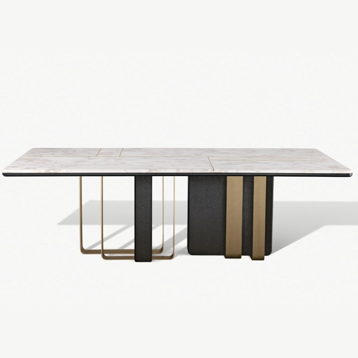 Steel dining table in Australia, modern design with sturdy construction for elegant dining