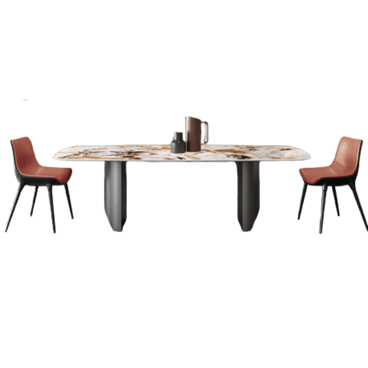 Front view of Opera dining table in Australia, elegant modern design for stylish dining rooms