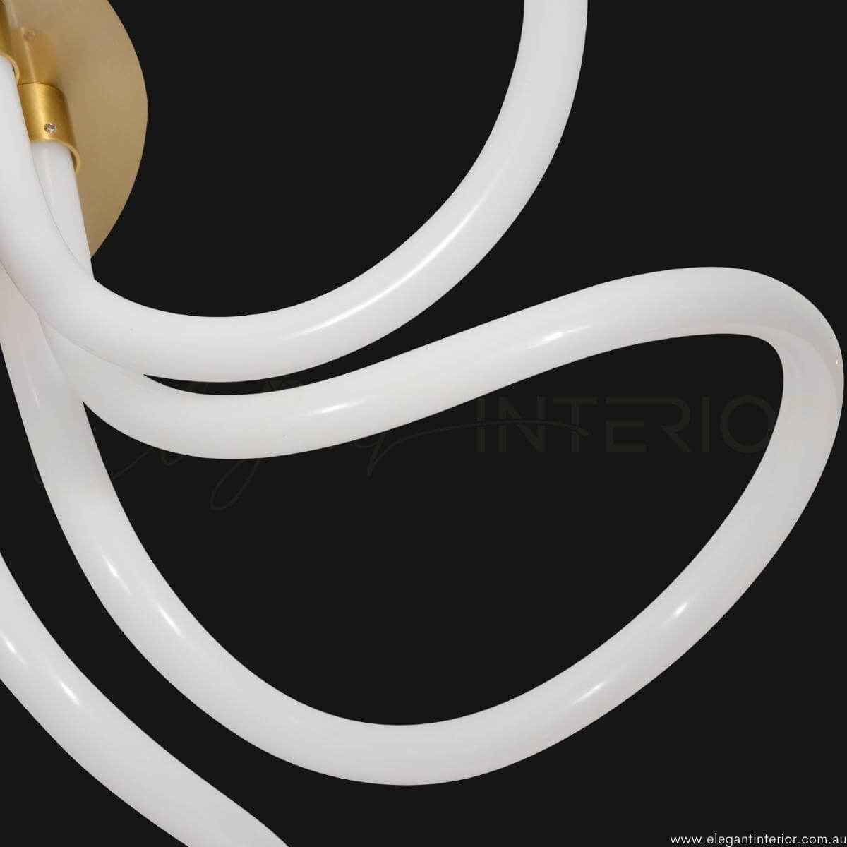 Patched light view of ROME luxury modern pendant light in elegant Australian interior – distinctive and stylish illumination