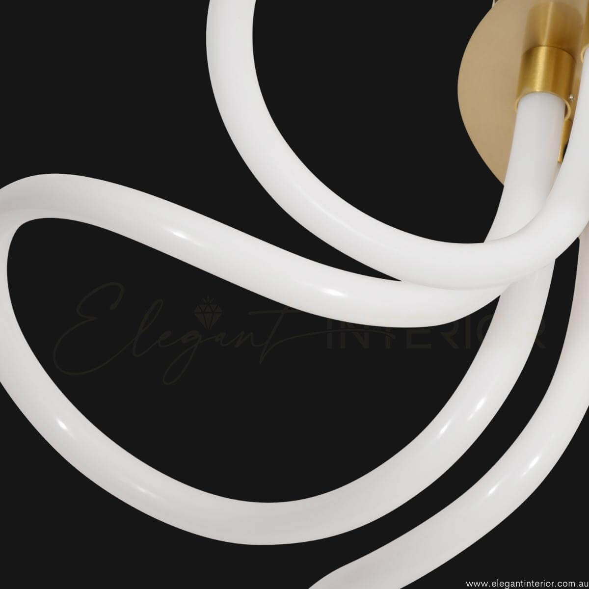 Patched ring light view of ROME luxury modern pendant light in elegant Australian interior – unique and stylish design