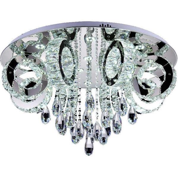 Rihanna Light LED gold chandelier featuring luxurious crystal design, ideal for elegant interiors
