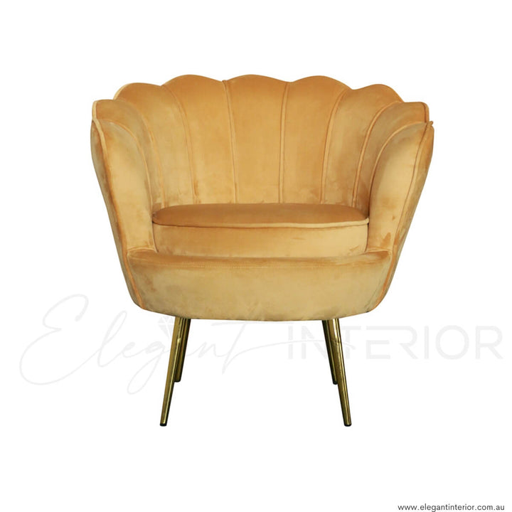 Rio Velvet Modern 1-Seater Sofa – Front View of Stylish and Comfortable Single Seating
