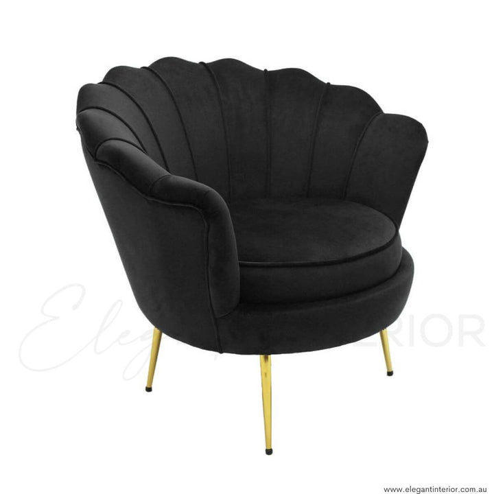 Rio Velvet Modern 1-Seater Sofa – Side View of Stylish and Comfortable Single Seating