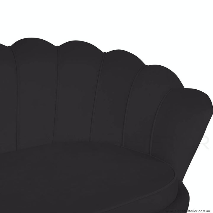Rio 3-Seater Velvet Sofa – Side View of Elegant Interior Furniture in Australia