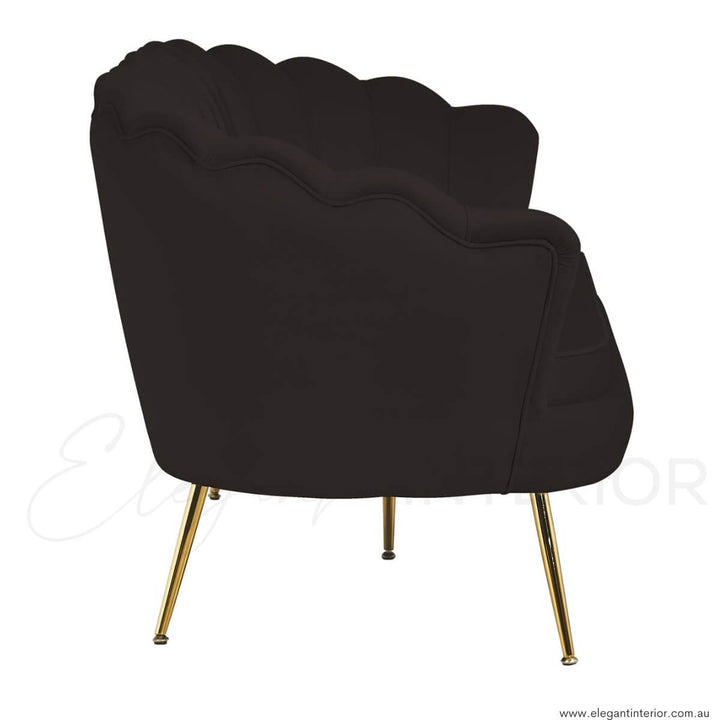 Rio 3-Seater Velvet Sofa – Side View of Elegant and Comfortable Interior Furniture in Australia
