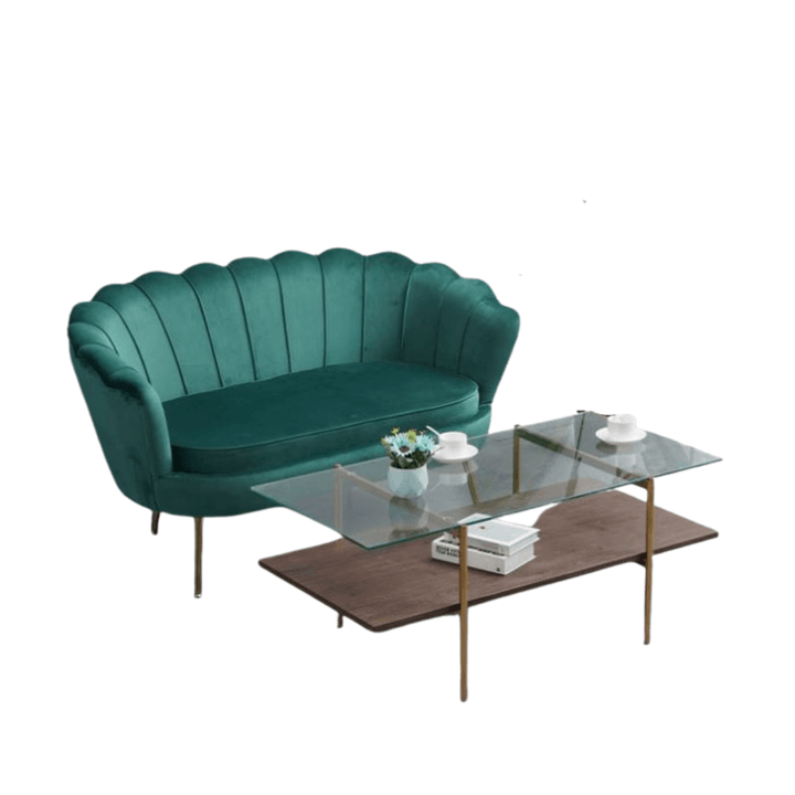 Rio Velvet 2-Seater Sofa in Australia – Side View of Stylish and Comfortable Seating