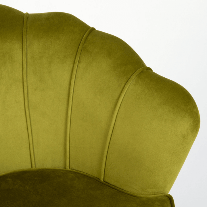 Rio Velvet Modern 1-Seater Sofa – Close-Up Detail View Highlighting Fabric and Design