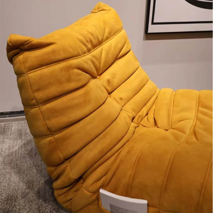 Backrest detail view of rotational recliner armchair in Australia highlighting ergonomic design