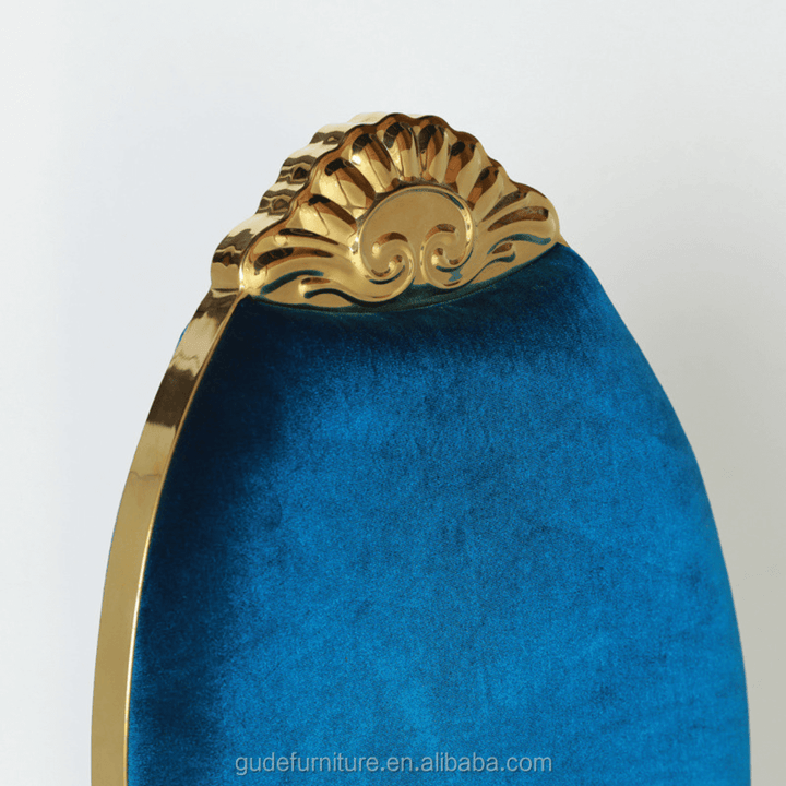 Royalty Velvet Dining Chair in Australia – Top View of Backrest Showing Elegant Design