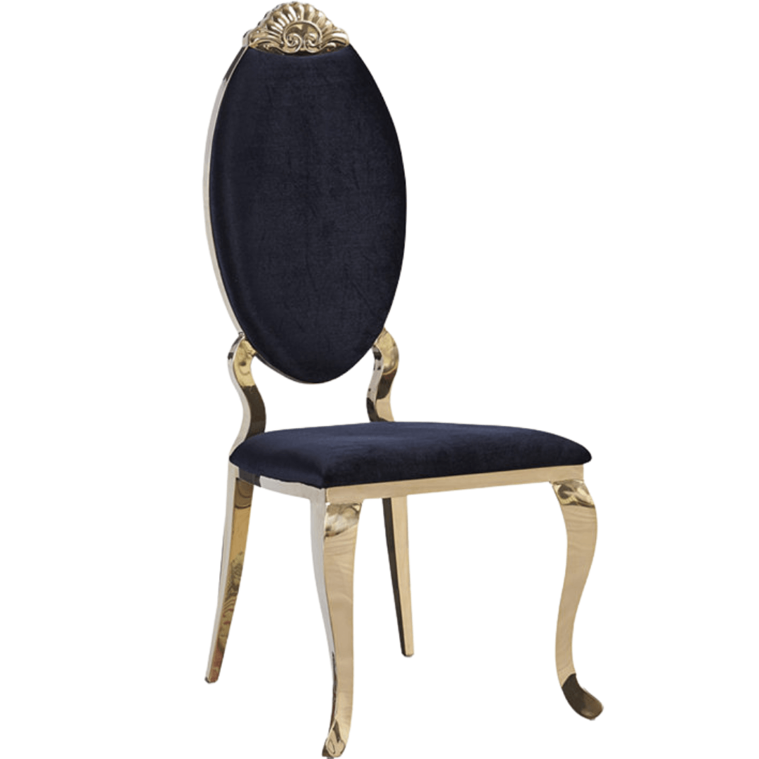 Royalty Velvet Dining Chair in Australia – Side View of Elegant and Comfortable Seating