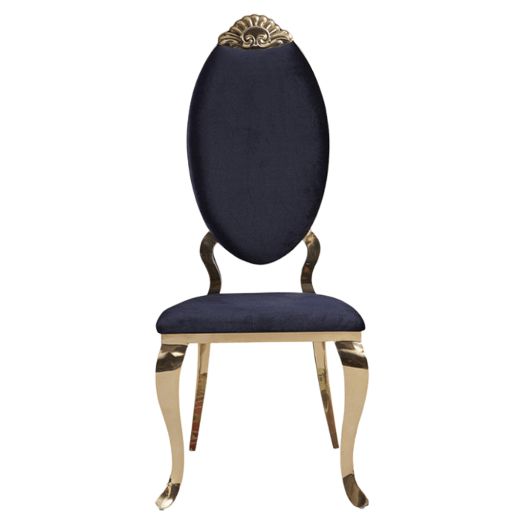 Royalty Velvet Dining Chair in Australia – Side View of Elegant and Comfortable Seating