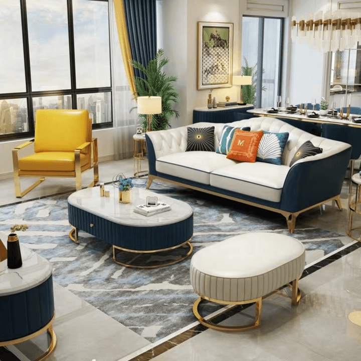 Sara Leather 3-Seater Sofa in Australia – Stylish Living Room Seating with Modern Design