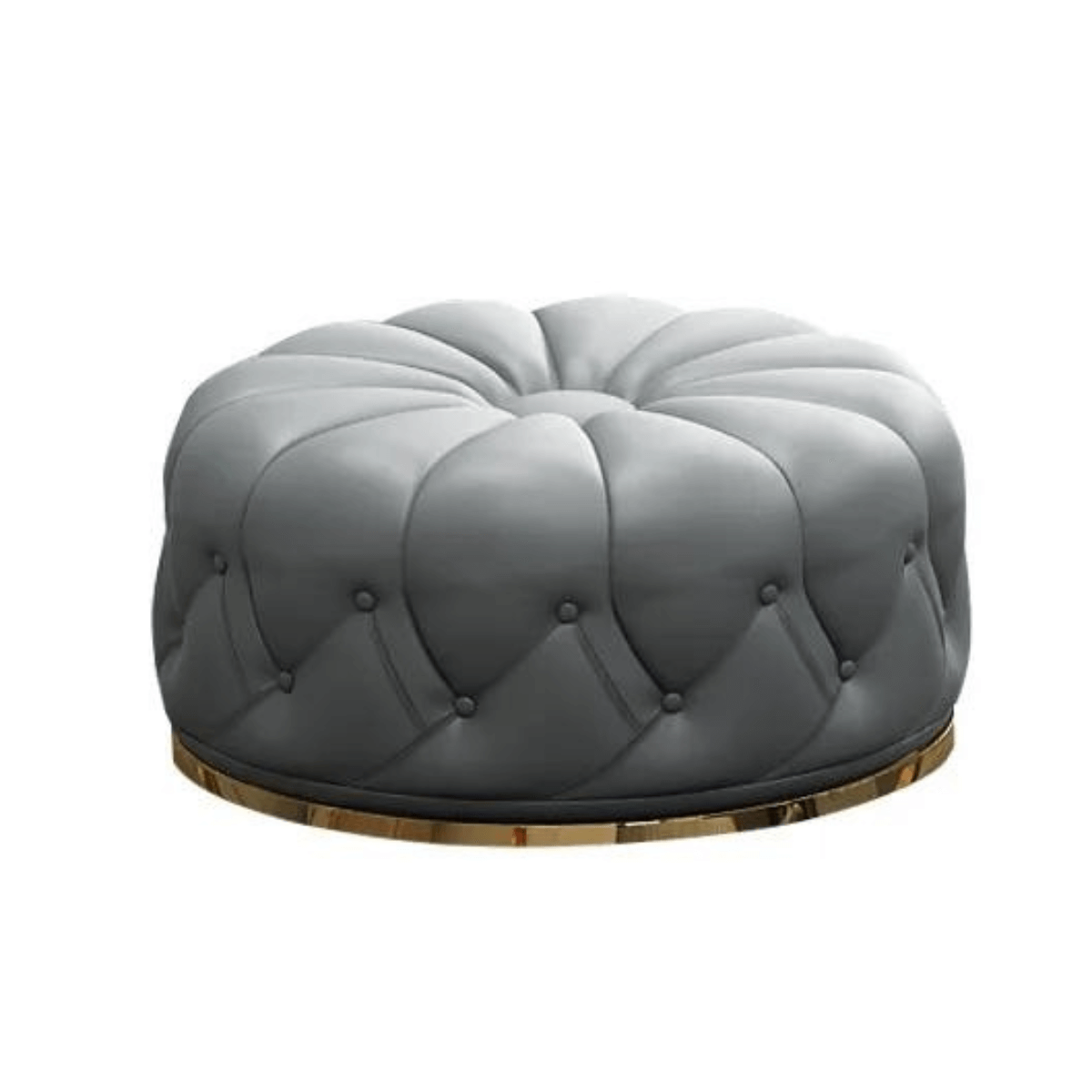 Shell Round Stool Chesterfield Style | Elegant Interior