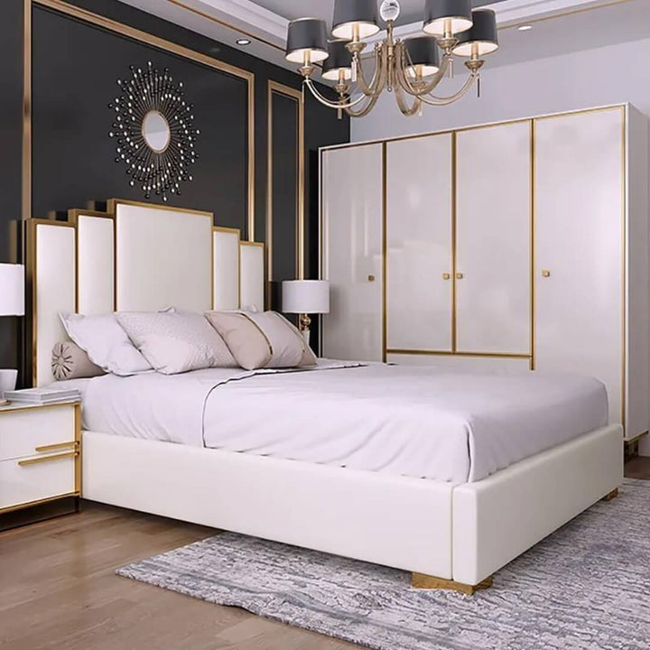 Sohana Faux Leather King Bed in Australia – Side View of Modern and Stylish Bedroom Furniture