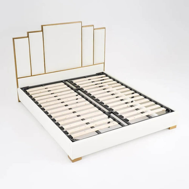 Sohana Faux Leather King Bed in Australia – Side View of Stylish and Modern Bedroom Furniture