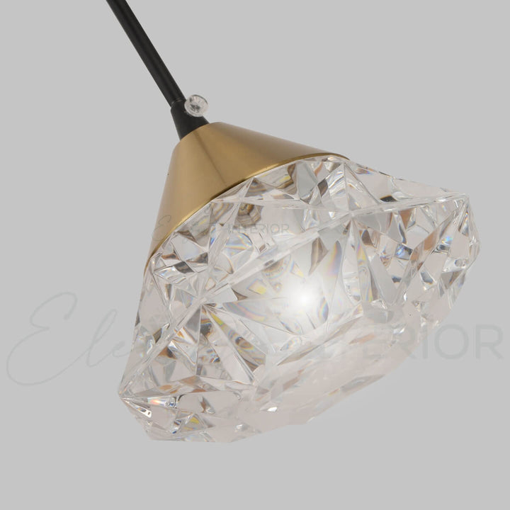 Stylish Grace Pendant Light – Diamond View of Elegant Interior Lighting Fixture