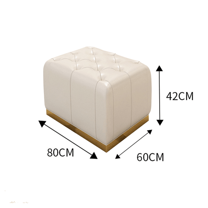 Dimension view of Tamara stool in Australia, showing height, width, and depth measurements
