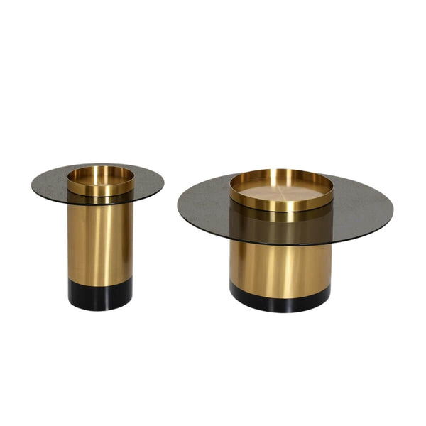 Tempered glass top table set – modern dining or coffee table with sleek glass surface, set