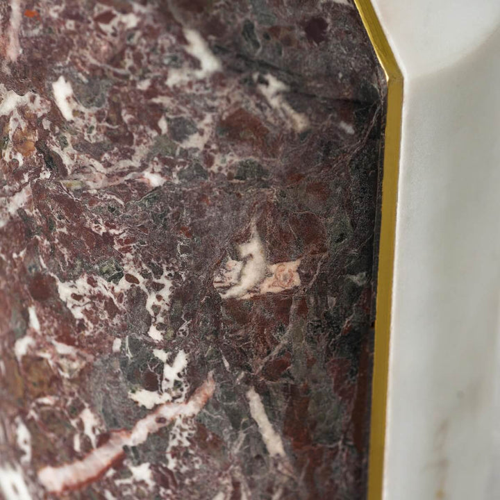 Detail view of tempered glass top table set – close-up of polished glass surface and sleek modern frame