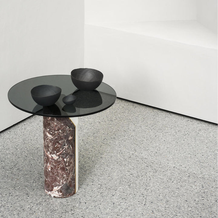 Second table view of tempered glass top table set – modern design with clear glass surface and sturdy frame