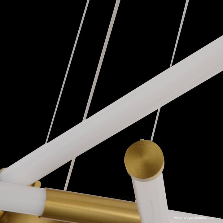 Detail view of Venice luxury modern pendant light in elegant Australian interior – refined design and craftsmanship