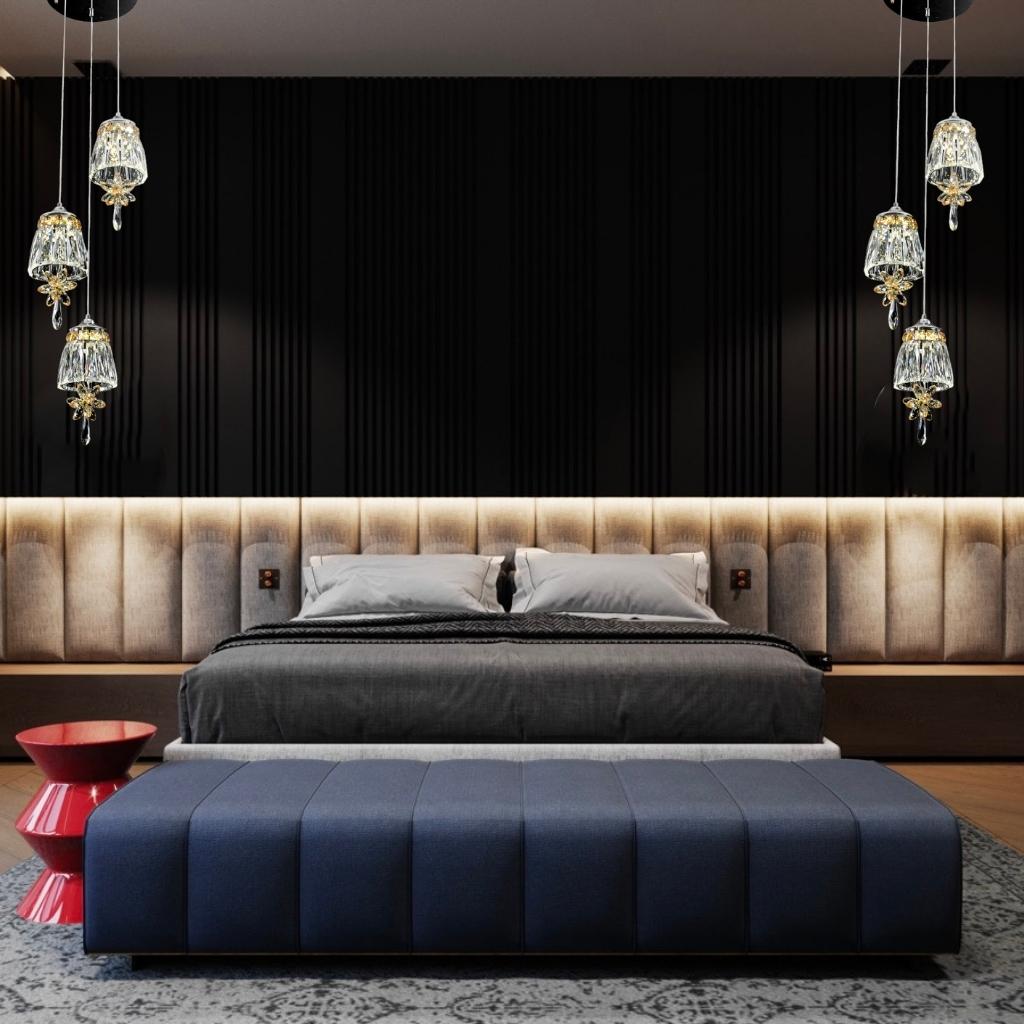 Alina decorative 3-light pendant light model 05 with sleek modern design