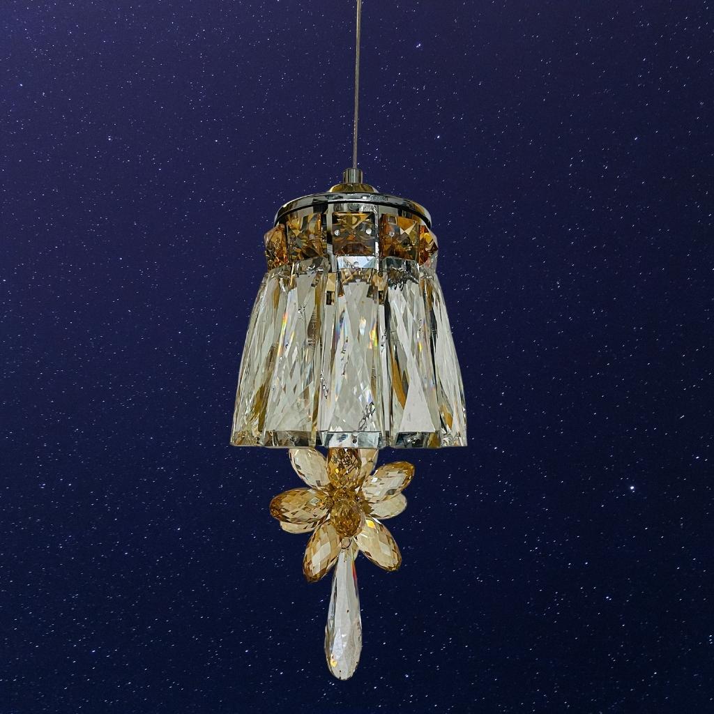 Close-up detail view of Alina decorative 3-light pendant light showcasing design elements