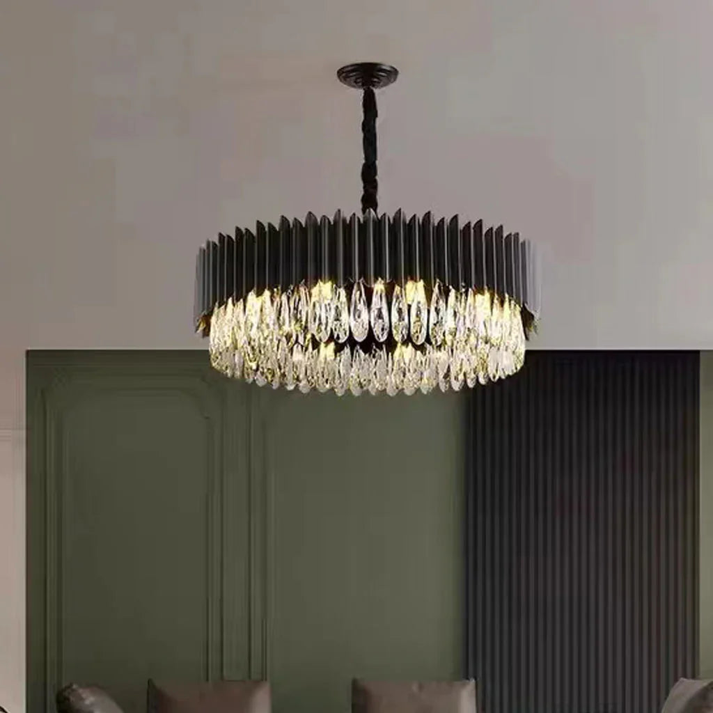 Aura luxury modern pendant light in an elegant living room interior in Australia