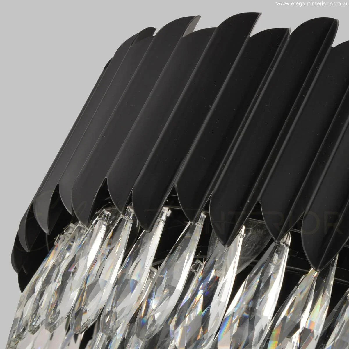 Detail view of AURA luxury modern pendant light in an elegant interior in Australia