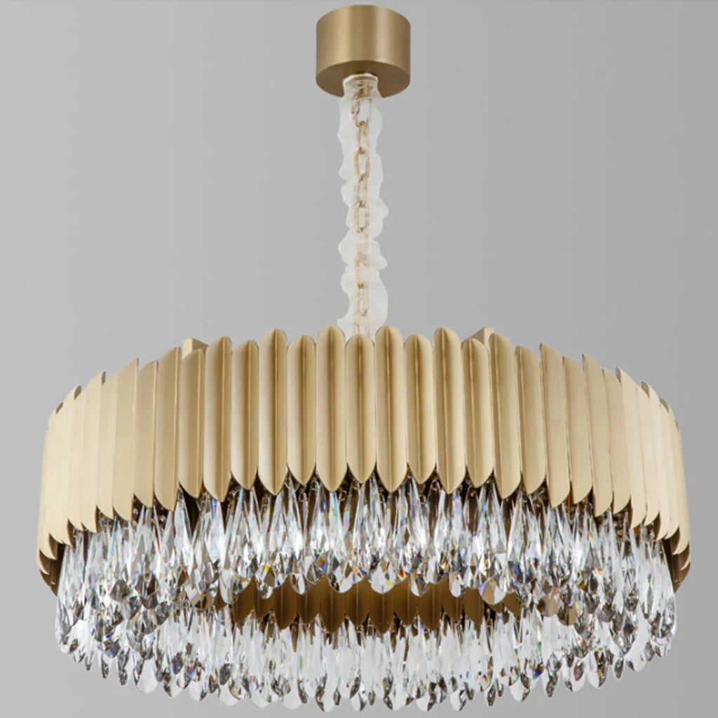 Front view of Aura luxury modern pendant light in an elegant interior in Australia