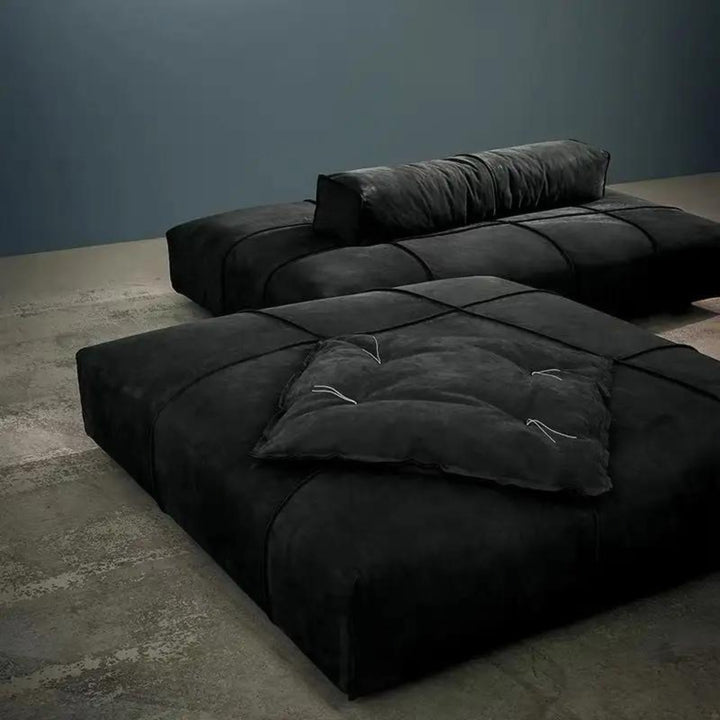Upper view of Camila modular sofa in Australia highlighting sleek modern design and layout