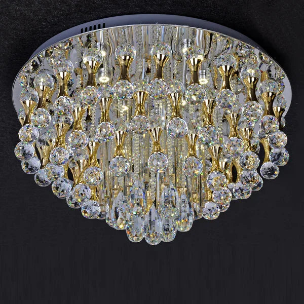 Front view of Clara flush mount ceiling light with sleek design for modern interior lighting