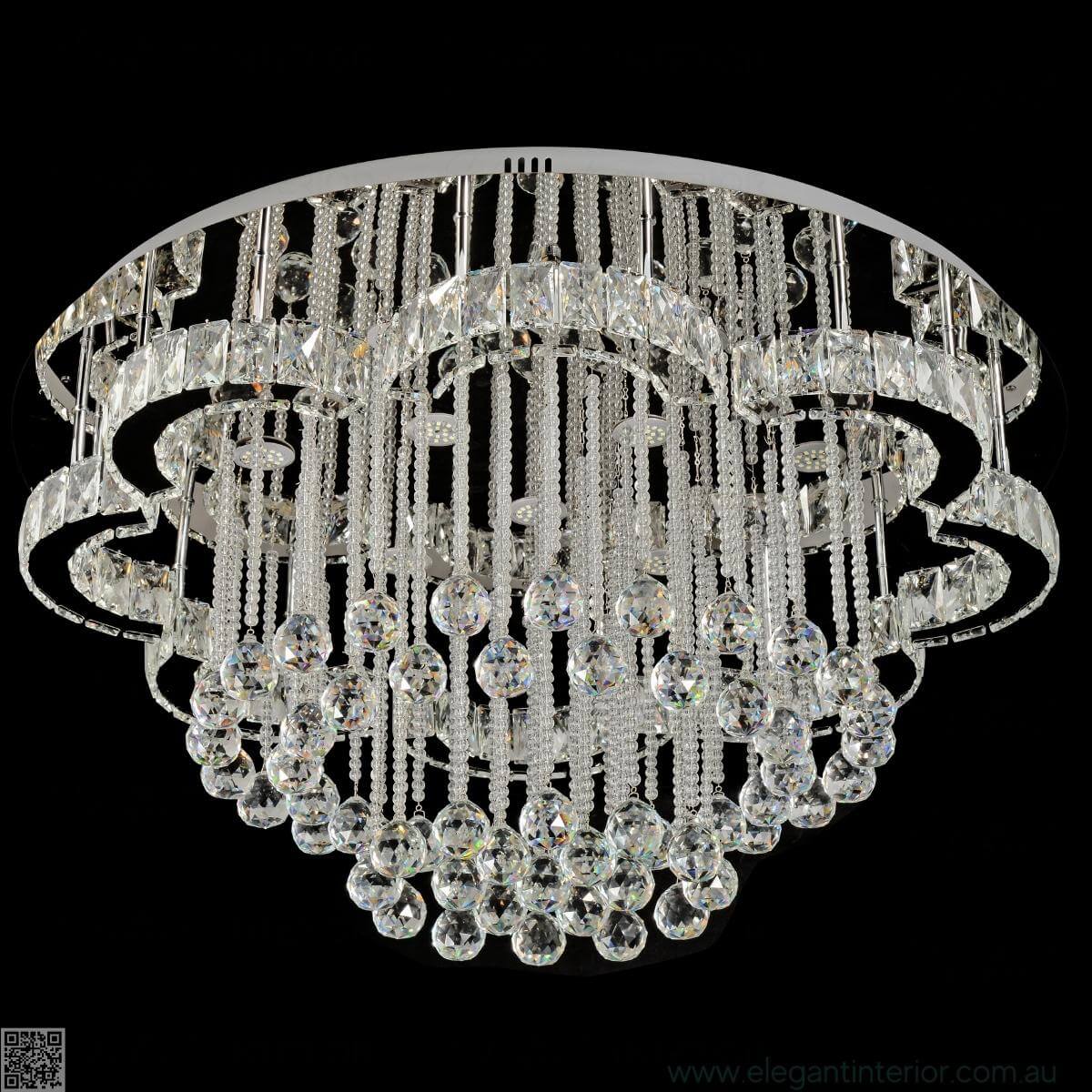 Clouds flush mount light with soft white finish, perfect for contemporary and minimalist interiors