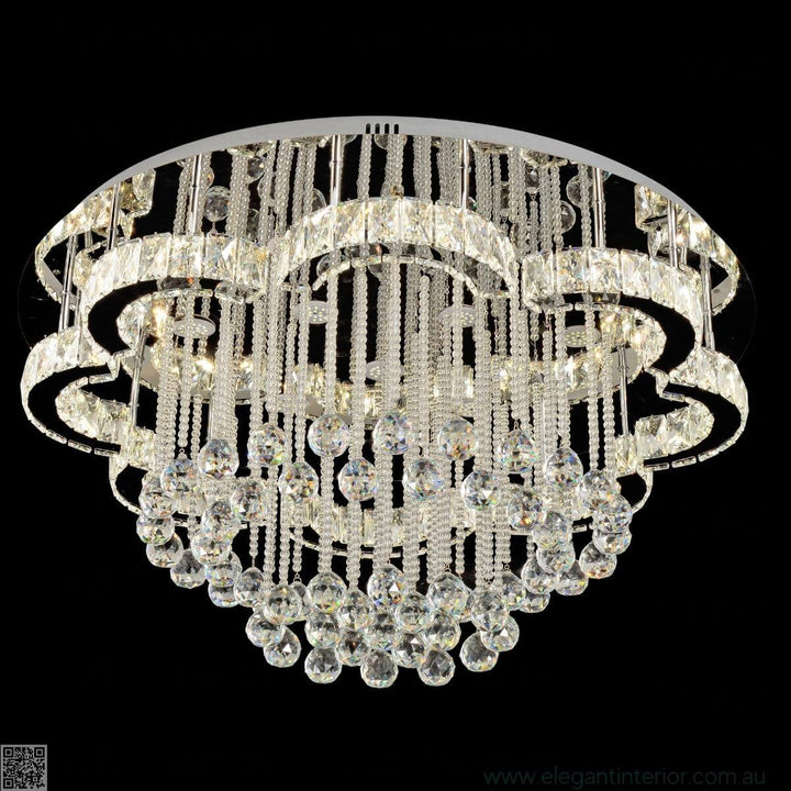 Clouds flush mount light with soft white finish, perfect for contemporary and minimalist interiors