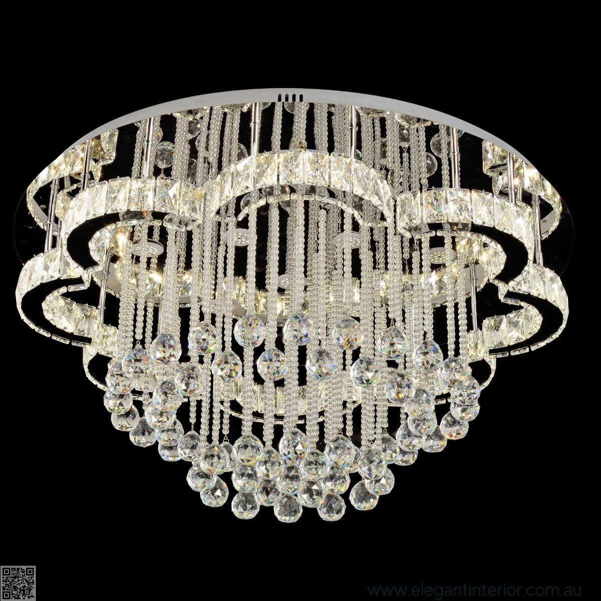 Clouds flush mount light with soft white finish, perfect for contemporary and minimalist interiors