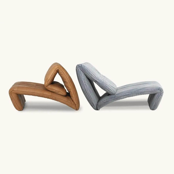 Desede leather armchair in Australia in coffee and gray colors showcasing elegant design